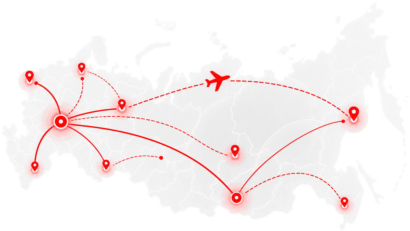 Карта активности компании Аэробоут Клуб